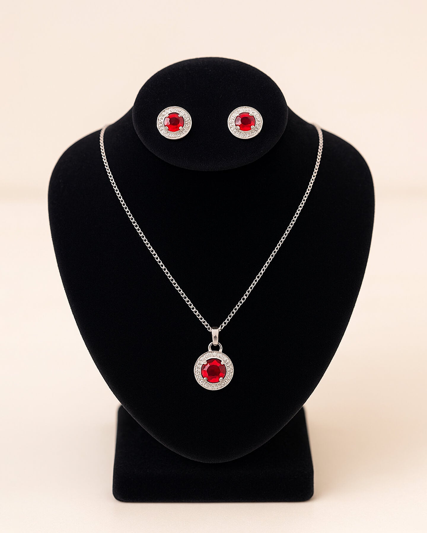 CrimsonGleam Silver Set